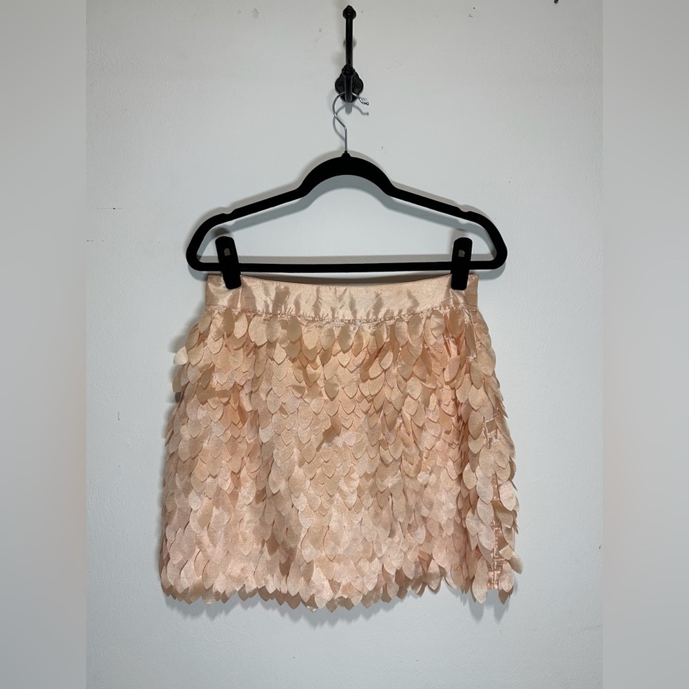 Kardashian Kollection Pink Petal Fringe Skirt